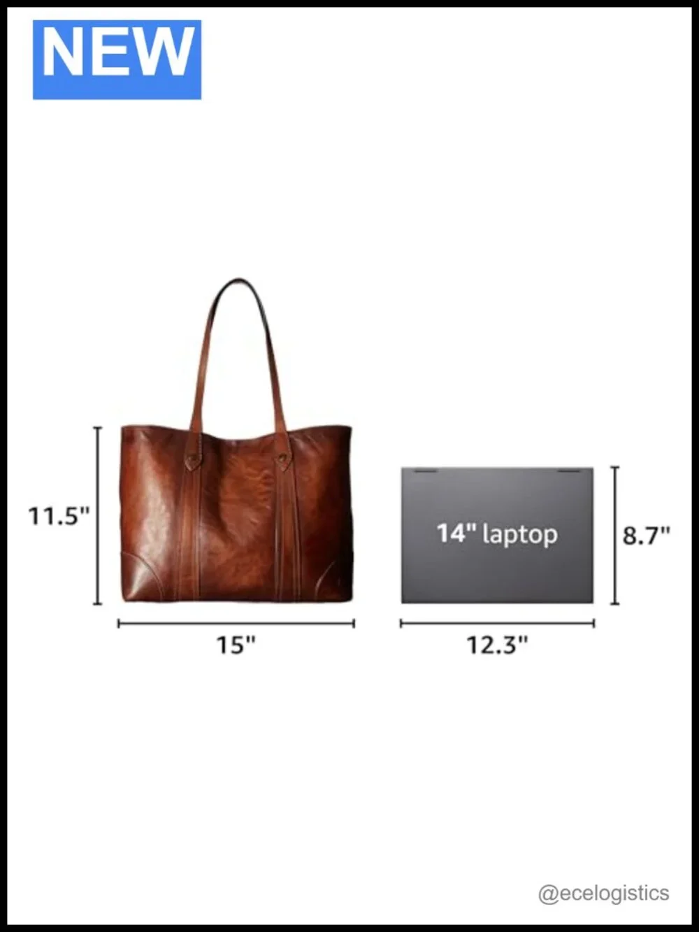 Frye Leather Melissa Shopper Tote Bag Stylist Large Handbag Adjustable Strap